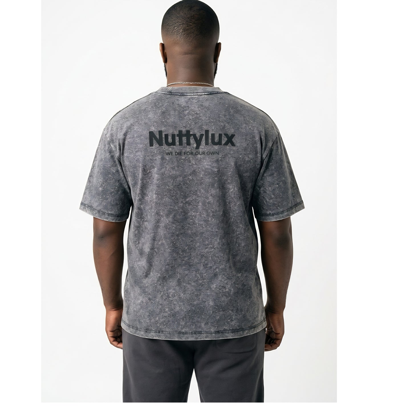 Logo Washed Tee - Charcoal