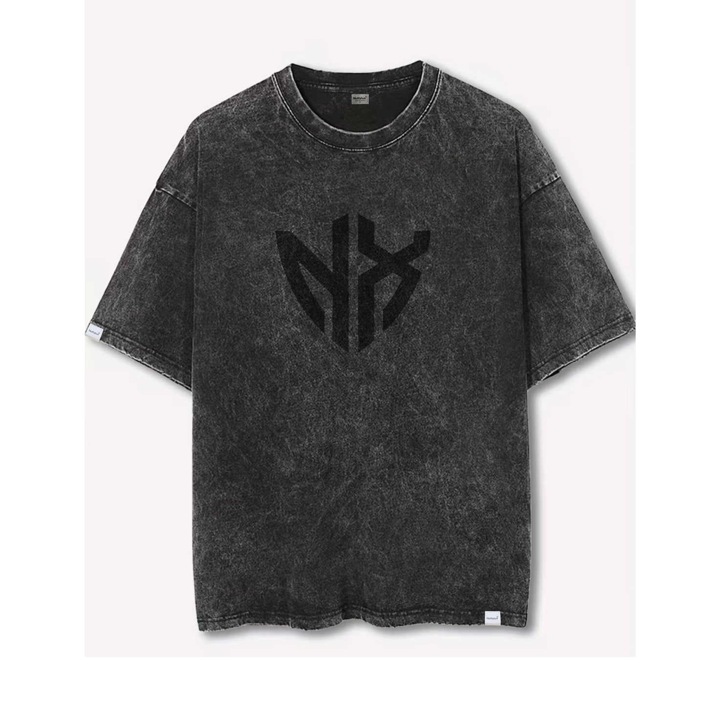 Logo Washed Tee - Charcoal