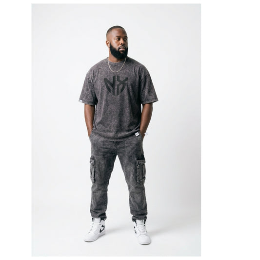 NX Washed Tee - Charcoal